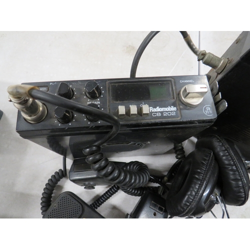 357 - Radiomobile CB 202 plus Harrier CBX  Both CB27-81 together with headsets, microphones etc.