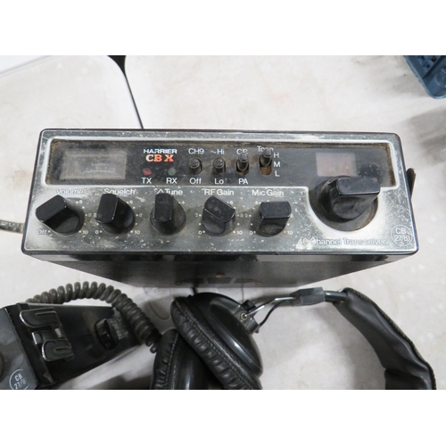 357 - Radiomobile CB 202 plus Harrier CBX  Both CB27-81 together with headsets, microphones etc.