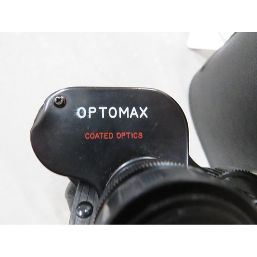 358 - Pair of Optomax 10 x 50 Field Binoculars with hard carry case