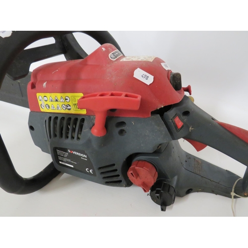 378 - Soveriegn PC 5382 16 inch cut Petrol Chainsaw. Working condition unknown