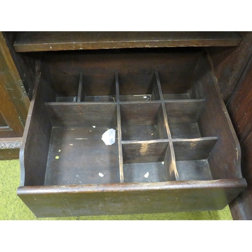 419 - Lovely Mid 19th Century Dining or Buffet Cabinet heavily constructed from Oak with great colour and ... 