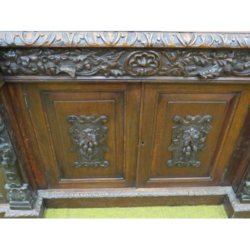 419 - Lovely Mid 19th Century Dining or Buffet Cabinet heavily constructed from Oak with great colour and ... 