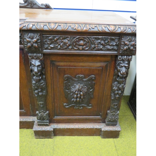 419 - Lovely Mid 19th Century Dining or Buffet Cabinet heavily constructed from Oak with great colour and ... 