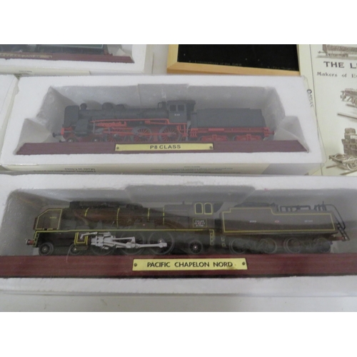 288 - Five Atlas edition model trains in boxes.