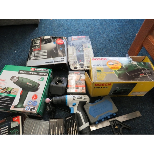 335 - Selection of various electric handtools etc.