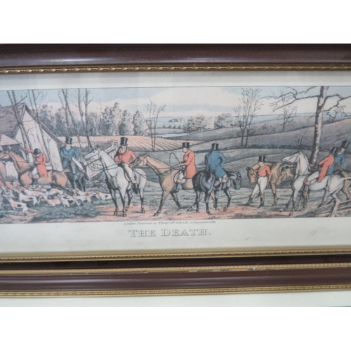 443 - Large Framed and mounted Lithograph 'The Meet at Melton after a picture by Sir Francis Grant (frame ... 