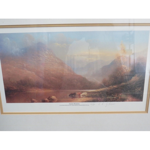 446 - Two Full Colour Ltd Edition prints of Highland Scenes after Raymond Alfred Gilronan. 628/ + 769/850 ... 