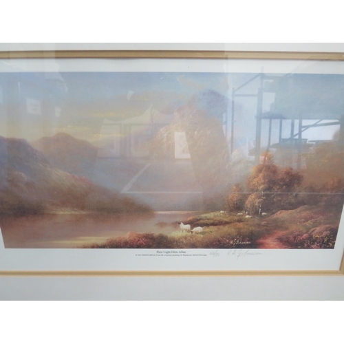 446 - Two Full Colour Ltd Edition prints of Highland Scenes after Raymond Alfred Gilronan. 628/ + 769/850 ... 