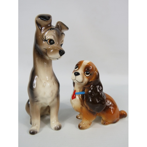 168 - Vintage Disney Japan Figurines of Lady and The Tramp, 6