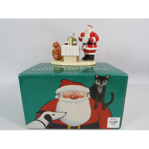 172 - Coalport Characters Raymond Briggs Limited Edition Father Christmas Figurine Midnight Feast, with bo... 