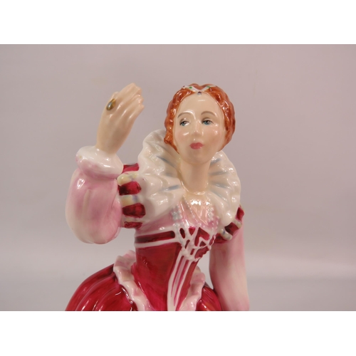 173 - Limited Edition Royal Doulton Queens of The Realm figurine Elizabeth I, HN3099, 1785OF 5000. 8.5