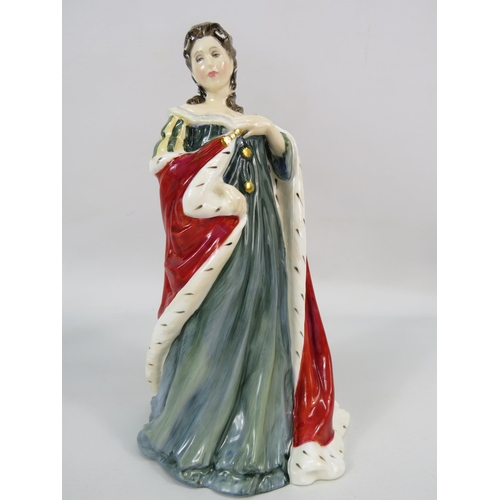 174 - Limited Edition Royal Doulton Queens of the Realm figurine Queen Anne , HN3141, 1356 OF 5000. 8.5
