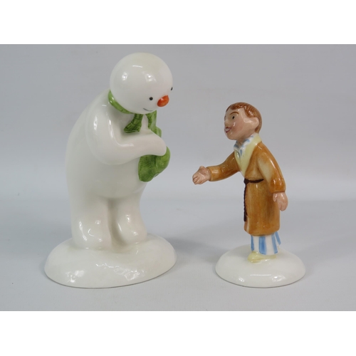 175 - Limited edition Royal Doulton The Snowman figurines The Snowman and James
