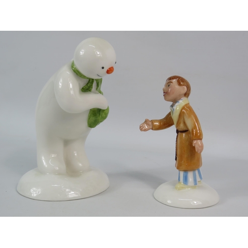 175 - Limited edition Royal Doulton The Snowman figurines The Snowman and James