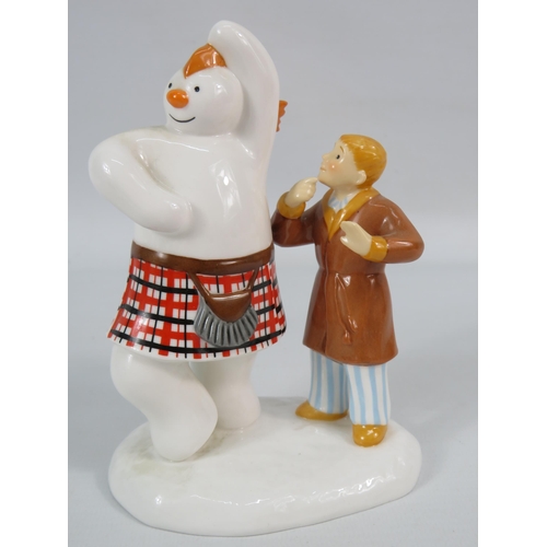 176 - Coalport Characters The Snowman Highland Fling figurine.