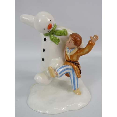 179 - Limited Edition Royal Doulton The snow man and James Dancing in the snow.
