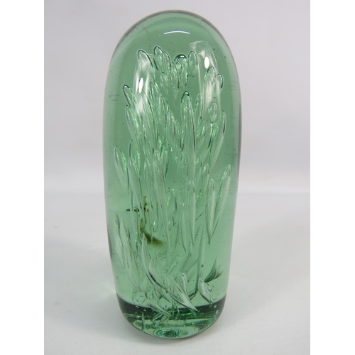 194 - Victorian Dump glass paperweight, 5 3/4