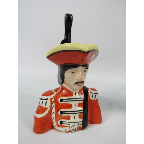 209 - Lorna Bailey The beatles story set of four Sgt Pepper character jugs, approx 5