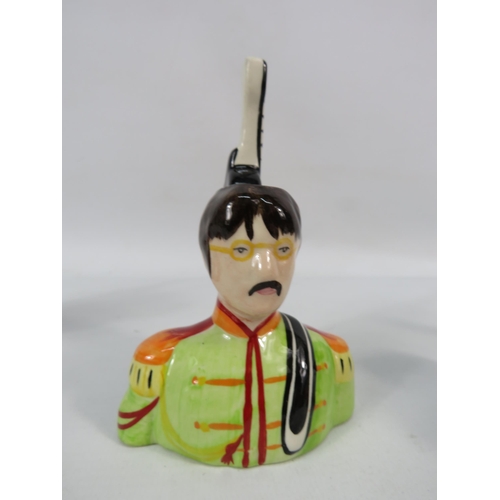 209 - Lorna Bailey The beatles story set of four Sgt Pepper character jugs, approx 5