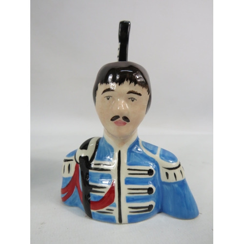 209 - Lorna Bailey The beatles story set of four Sgt Pepper character jugs, approx 5