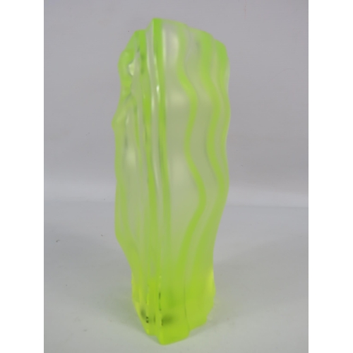 216 - Desna Art deco style Uranium glass 