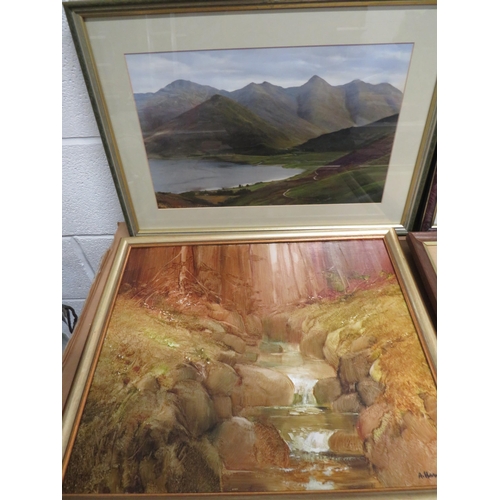 475 - Selection of Framed oils and watercolours. See photos.