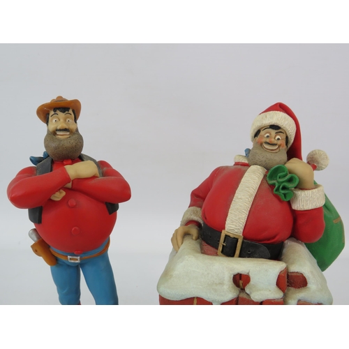 228 - Two Robert Harrop Desperate Dan figurines the tallests stands 7