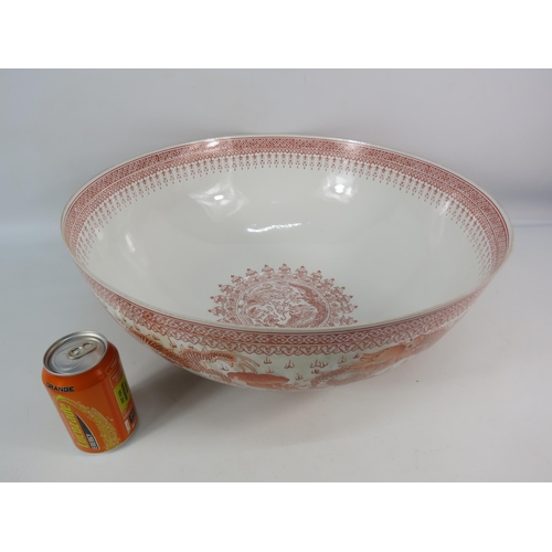 248 - Very Large Chinese Jingdezhen Kowloon thin porcelain bowl with presentation box, 19