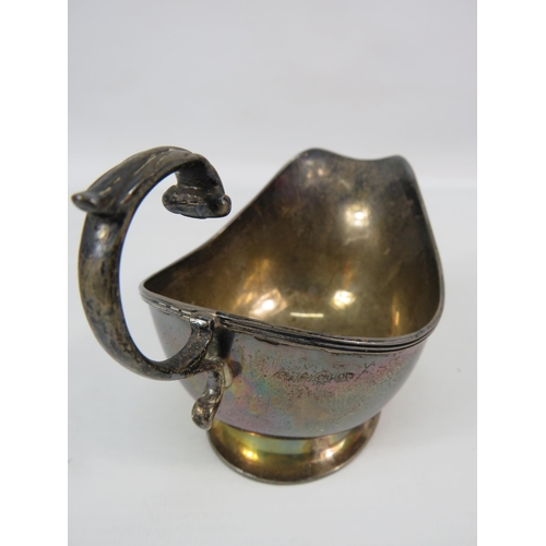 251 - Birmingham Sterling silver 1938 cream jug, 107.3g