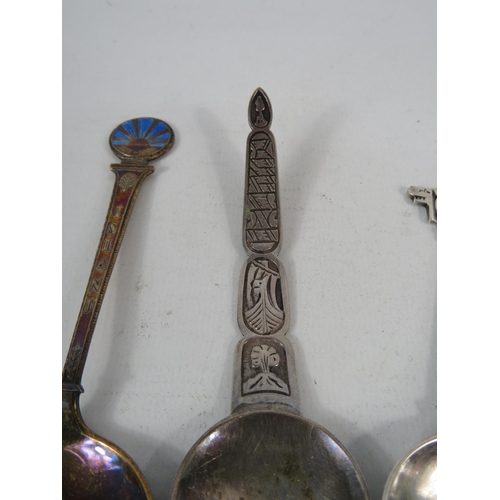 271 - One 925 silver and Two 830 silver Scandinavian souvenir spoons, 79 grams.