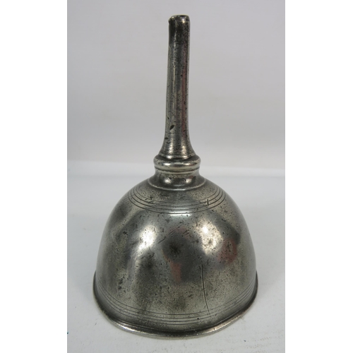 421 - Antique pewter funnel 6