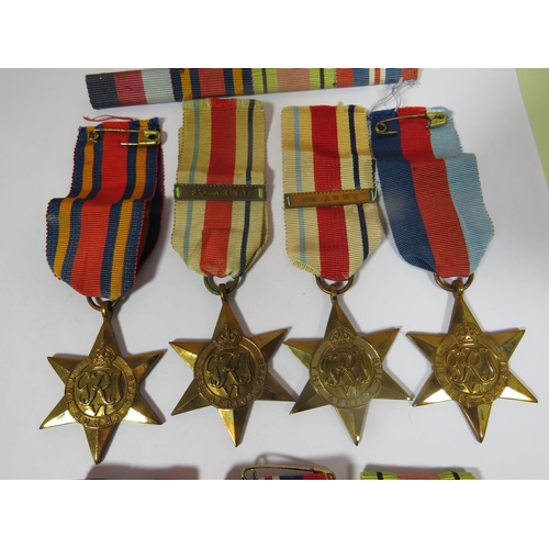 468 - WW2 Medals to Include Burma Star. Africa Star with Bars, 1939-45 Star plus 1939-45 Medals and Defenc... 