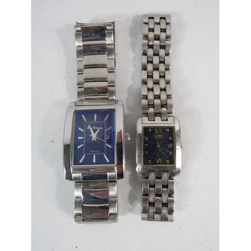 595 - Mens Ben Sherman and Citizen wristwatches.