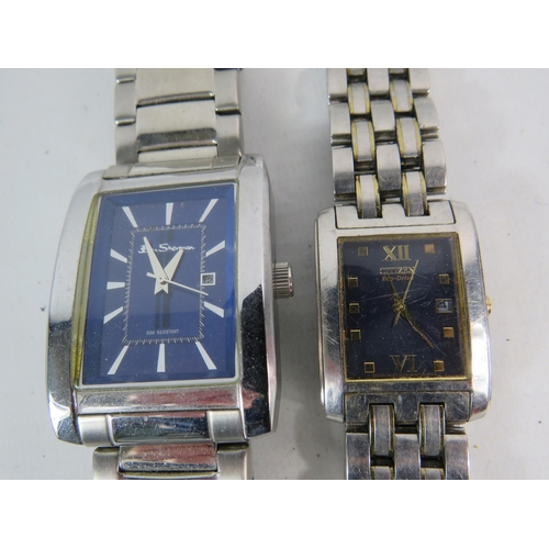 595 - Mens Ben Sherman and Citizen wristwatches.