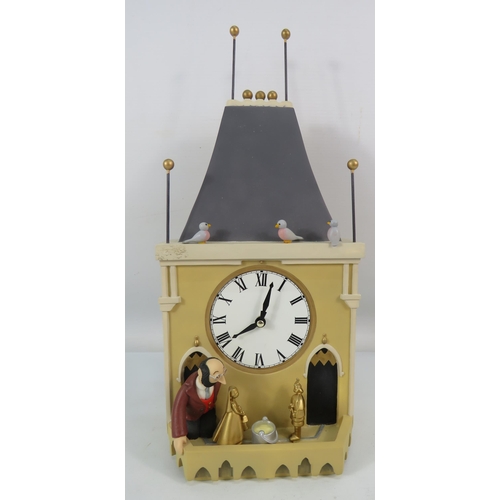 708 - Limited edition Robert Harrop Camberwick Green collection Trumpton town hall clock / music box in wo... 