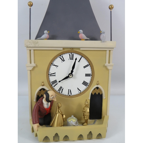 708 - Limited edition Robert Harrop Camberwick Green collection Trumpton town hall clock / music box in wo... 