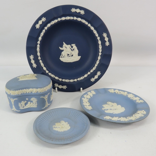 715 - Wedgwood Jasperware portland blue dish, 7