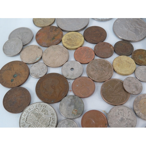 1193 - Mixed lot of various commorative and foreign coins, fob, tokens etc.