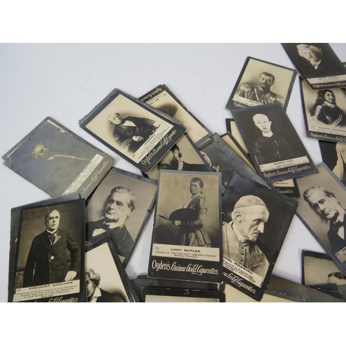 1203 - Large selection of loose Ogdens guinea gold cigarette cards.