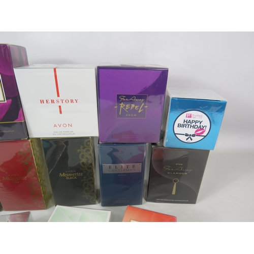 Large selection of Avon perfumes and aftershaves new in cellophane.