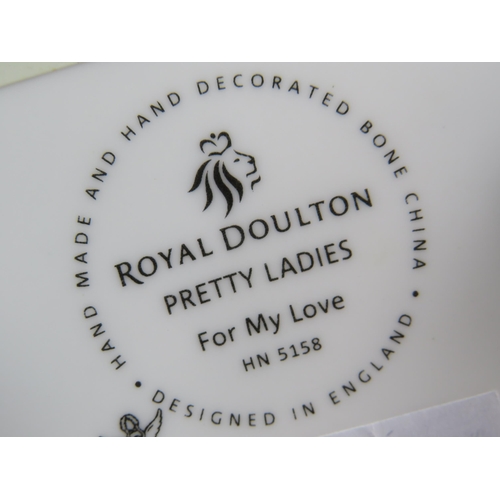 404 - Royal Doulton Pretty ladies For My Love figurine with box and certs.