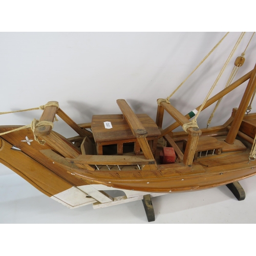 445 - Large Model of Egyptian Dhow boat, 22