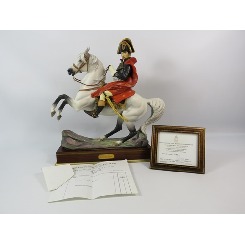 14 - Large Limited Edition Royal Worcester Napolean Bonaparte figurine modelled by Bernard Winskill, 597 ... 