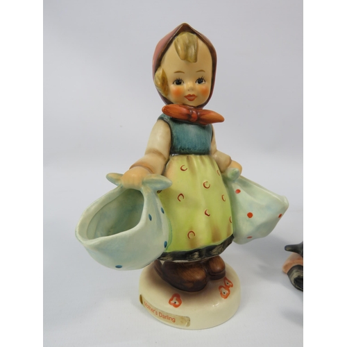 15 - Two Goebel Hummel figurines, Mothers darling and Happy Past times. One with box.