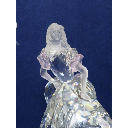 32 - Swarovski figurine Cinderella and glass slipper with box.