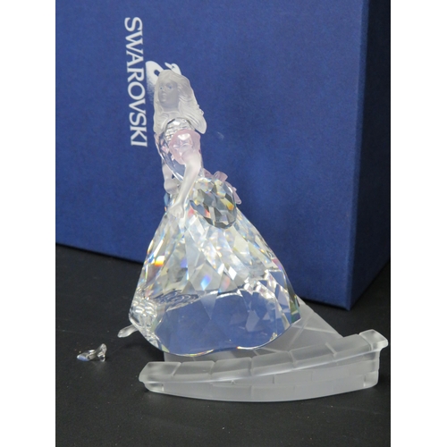 32 - Swarovski figurine Cinderella and glass slipper with box.