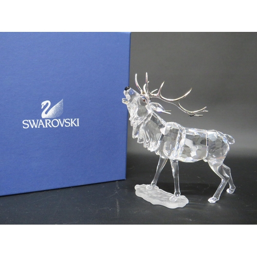 33 - Swarovski crystal stag figurine 5.5