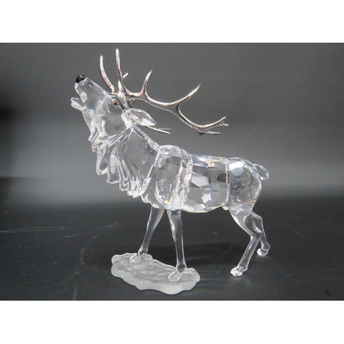 33 - Swarovski crystal stag figurine 5.5