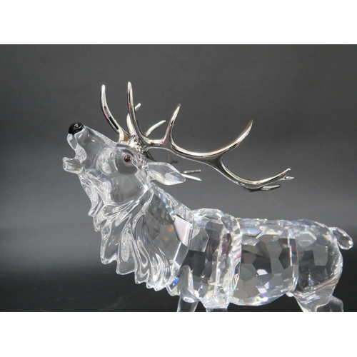 33 - Swarovski crystal stag figurine 5.5