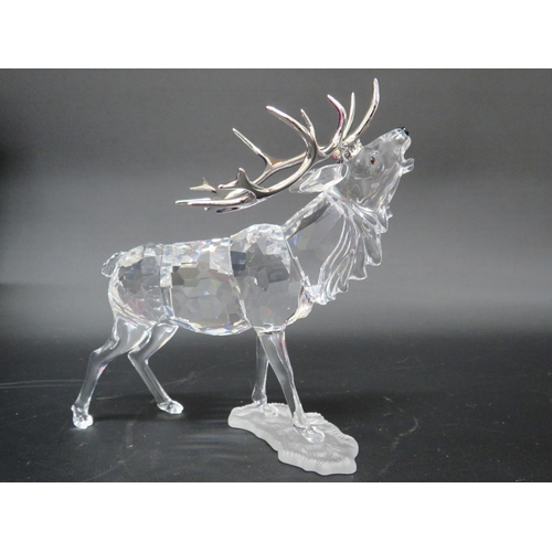 33 - Swarovski crystal stag figurine 5.5